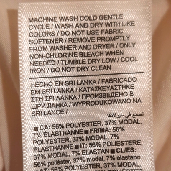 Athleta Blouse Womans 3X Cream Colored Open Back Short Sleeve Classic Casual - Picture 12 of 13